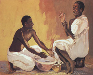 Jesus washes his disciples' feet - John 13:1-17